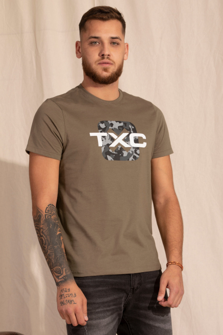 Camiseta estilo militar camuflada masculina TXC | 191775