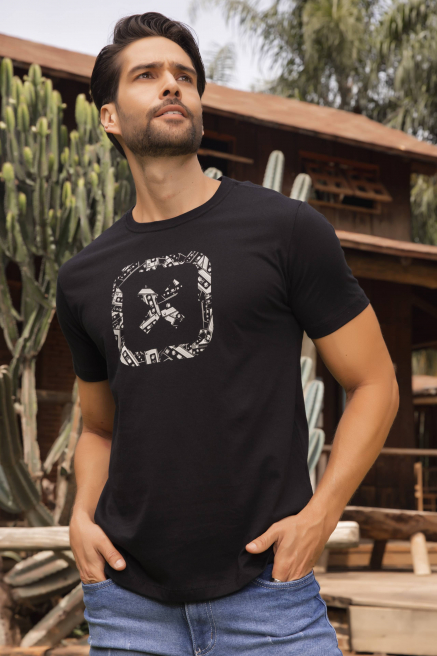 Camiseta masculina estampa vintage | 191742