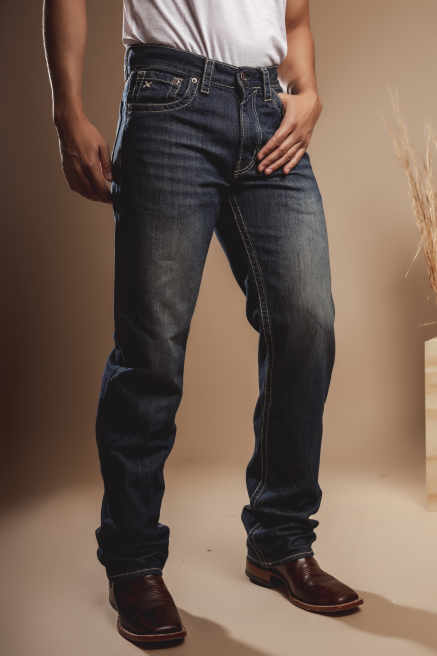 Calça jeans escura X3 -18025